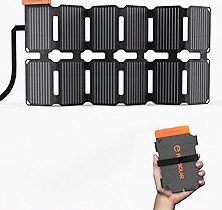 FlexSolar 36W Ultra-Portable Solar Panel Charger with Quick Charge, USB-A & USB-C & DC Ports, Ultra-Lightweight for Outdoor Emergency Power, Backpacking, Hiking, and Camping product image