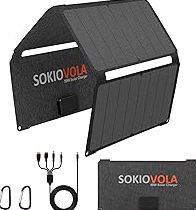 [Upgraded] Foldable Solar Panels 50W Portable Solar Panel Charger 3 Output Ports (USB-A USB-C DC) Folding Solar Panel for Camping Hiking RV Outdoor Activities product image