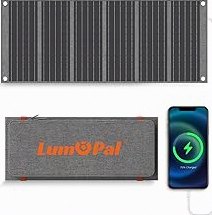LUMOPAL 30W Foldable Solar Panel Portable Solar Charger with PD USB-C 30W USB-A 18W max Output, Backpacking Solar Panel for Camping, Ultra Compact Solar Panels for Hiking, Trip, Outdoor Activities product image