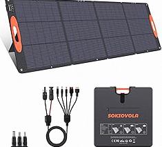 N-Type 16BB 200W Portable Solar Panel for EF/Jackery/Bluetti/Anker Power Station 20V Foldable Solar Panel 25% High Efficiency IP68 Waterproof for Outdoor Trip RV Camping Blackout Off Grid product image