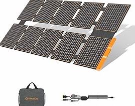 FlexSolar 100W Portable Solar Panel - 24% High Efficiency, IP67 Waterproof, QC3.0 USB-A/USB-C/DC Output for Small Power Station, Camping, RV & Emergency product image
